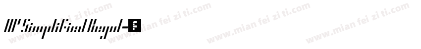 HP Simplified Regul字体转换